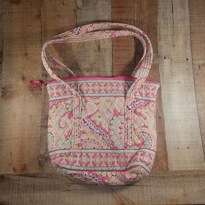 Vera Bradley Pink and Green Floral Purse / Handbag